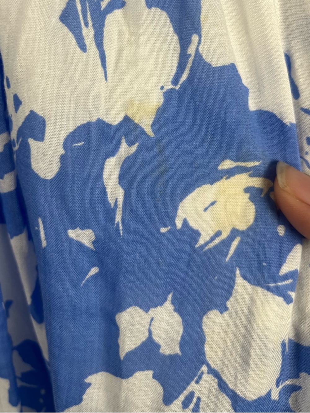 HYACINTH HOUSE Blue and White Floral Cisco Maxi Dress Size XXS - Picture 8 of 12